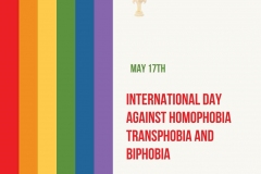 Simple Rainbow International Day Against Homophobia Transphobia And Biphobia Instagram Post - 1